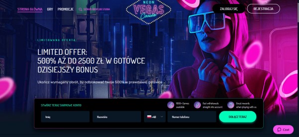 Neon Vegas Casino Screenshot 2