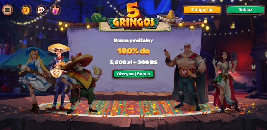 5Gringos Casino Screenshot 1
